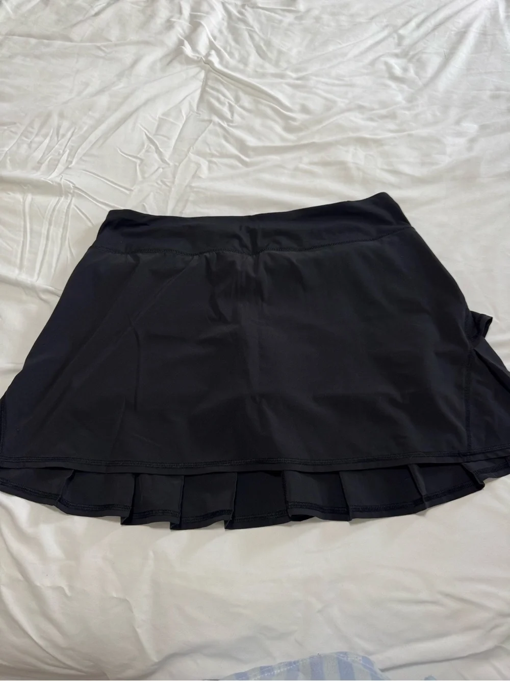 lululemon athletica Black Pleated Hem Athletic Mini Skirt